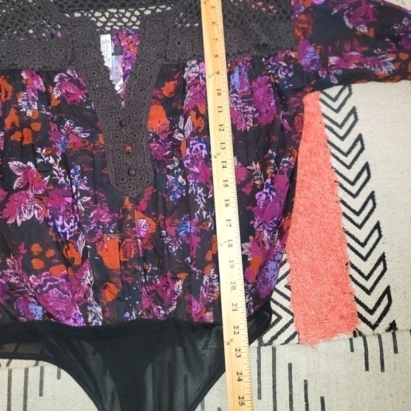 FREE PEOPLE Lulu May Feme Bodysuit, sz Small - Picture 13 of 15